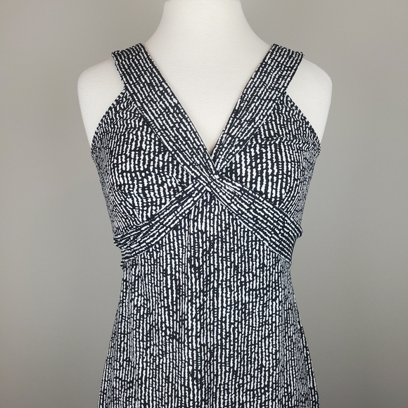 Loft Black & White Patterned Dress - Picture 2 of 7